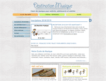 Tablet Screenshot of destination-musique.org